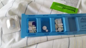 My meds: 20 pills / fizzy tablets in one day