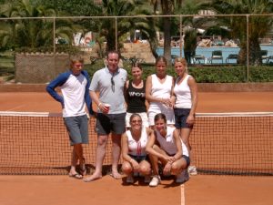 Tennis camp with the team in Mallorca (2005)